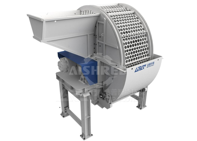Integrated drum screen shredder