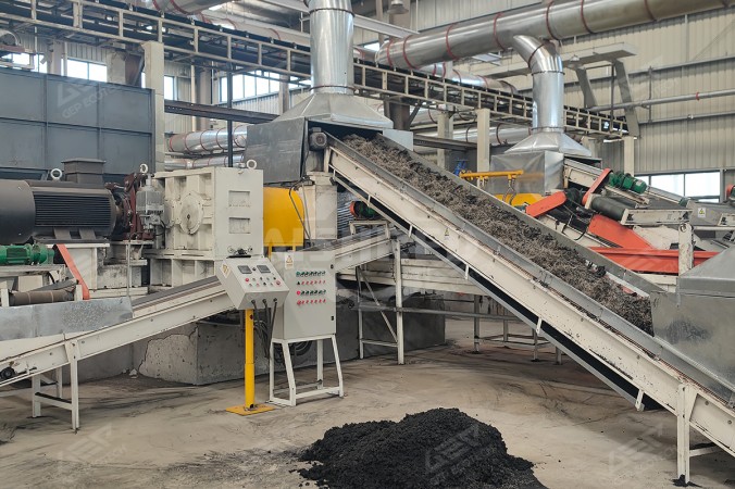 Rubber Grinding Unit for Waste Tire Disposal Line in Henan, China