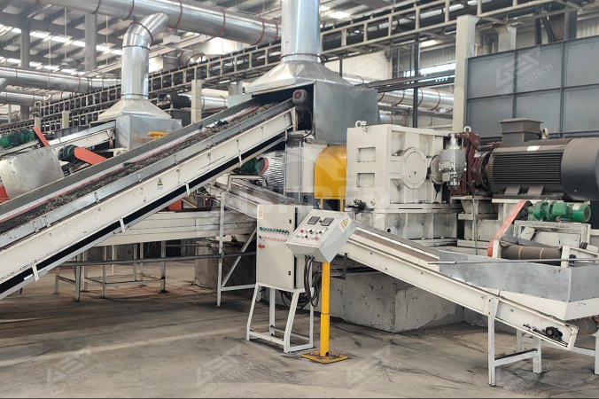 Rubber Grinding Unit for Waste Tire Disposal Line in Henan, China