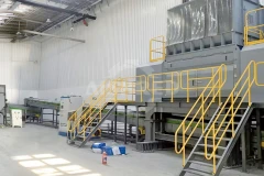 UAE PP/PS Plastic Hanger Recycling with Customized Single-Shaft Grinder & Magnetic Separator