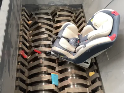 Baby Car Seat Shredder—Double Shaft Shredder for Multi-Material Recycling