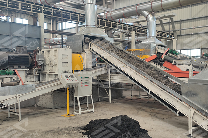 Rubber Grinding Unit for Waste Tire Disposal Line in Henan, China