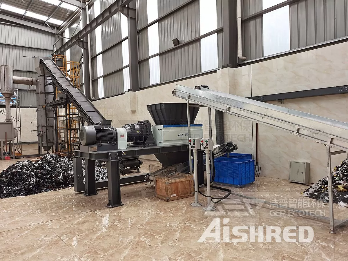 Double Shaft Textile Shredder
