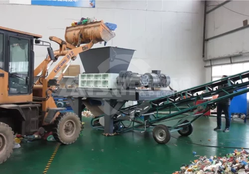 Heavy Duty Plastic Shredder, Powerful Double Shaft Design for Demanding Applications