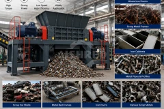 Real Application Videos of Dual-Shaft Iron Metal Shredder