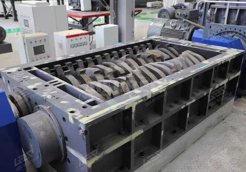 Industrial Dual-Shaft Shear Type Scrap Metal Shredder 180KW