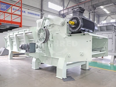 Coconut Husk Shredder, Powerful Drum Chipper for Tough Fiber Processing