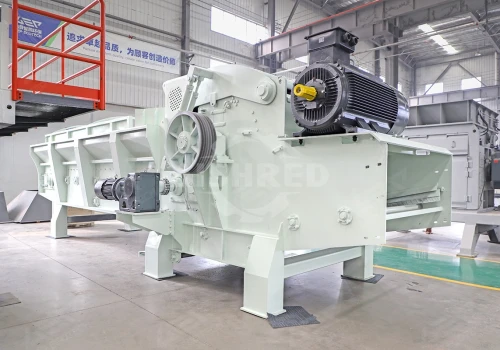 Coconut Husk Shredder, Powerful Drum Chipper for Tough Fiber Processing