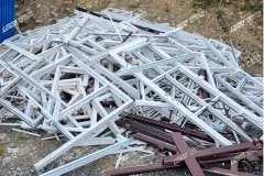 Shredding PVC Window Frames and Extract Steel and Aluminum