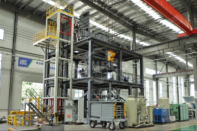 Four-Shaft Paint Bucket Shredding System in Mexico