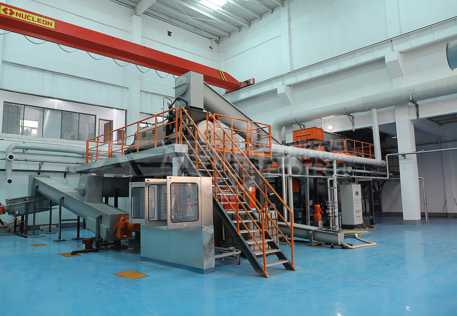 Food waste disposal line