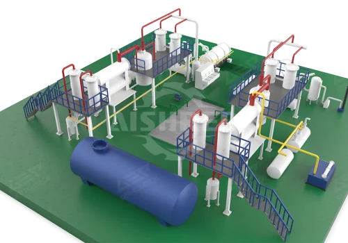 Batch Tyre Pyrolysis Plant | Waste Tire to Oil Recycling Machine for Small-Scale Operations
