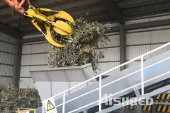 Twin-Shaft Shredder for Processing Green Waste and Biomass