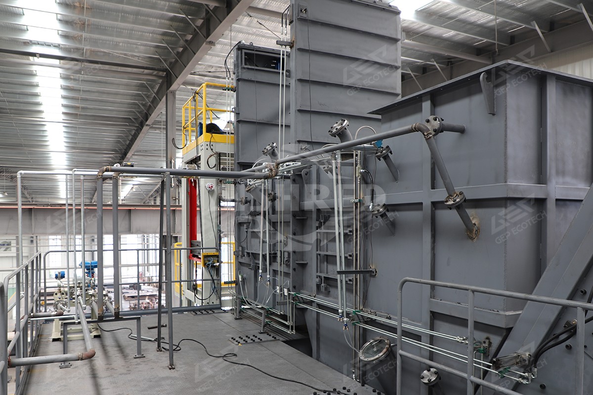 Tower style hazardous waste disposal system-2