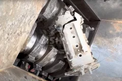 Double Shaft Shear Shredder for Cast Iron Engine Blocks