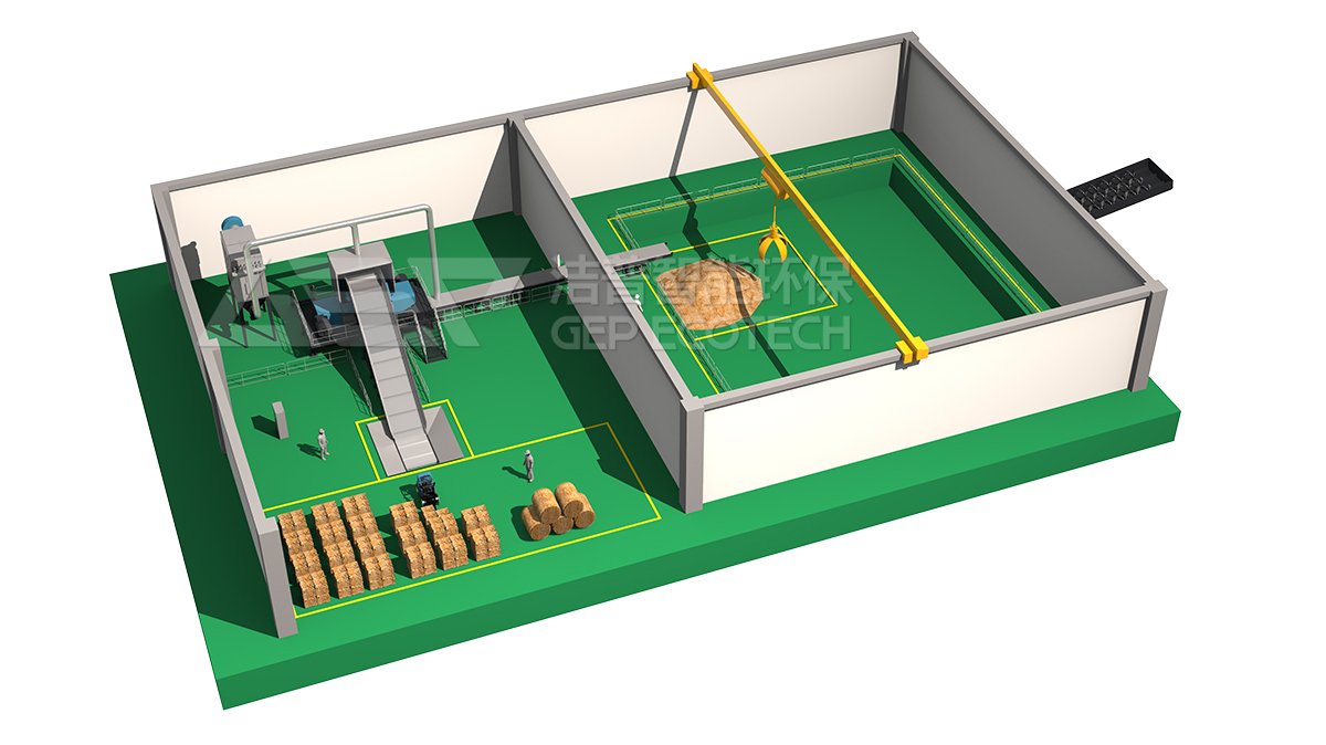 biomass treatment pre shredding system