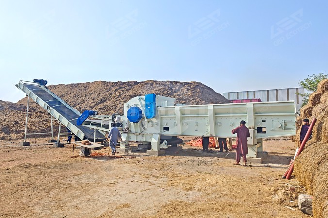Drum Chipper Used for Biomass Shredding Project in South Asia