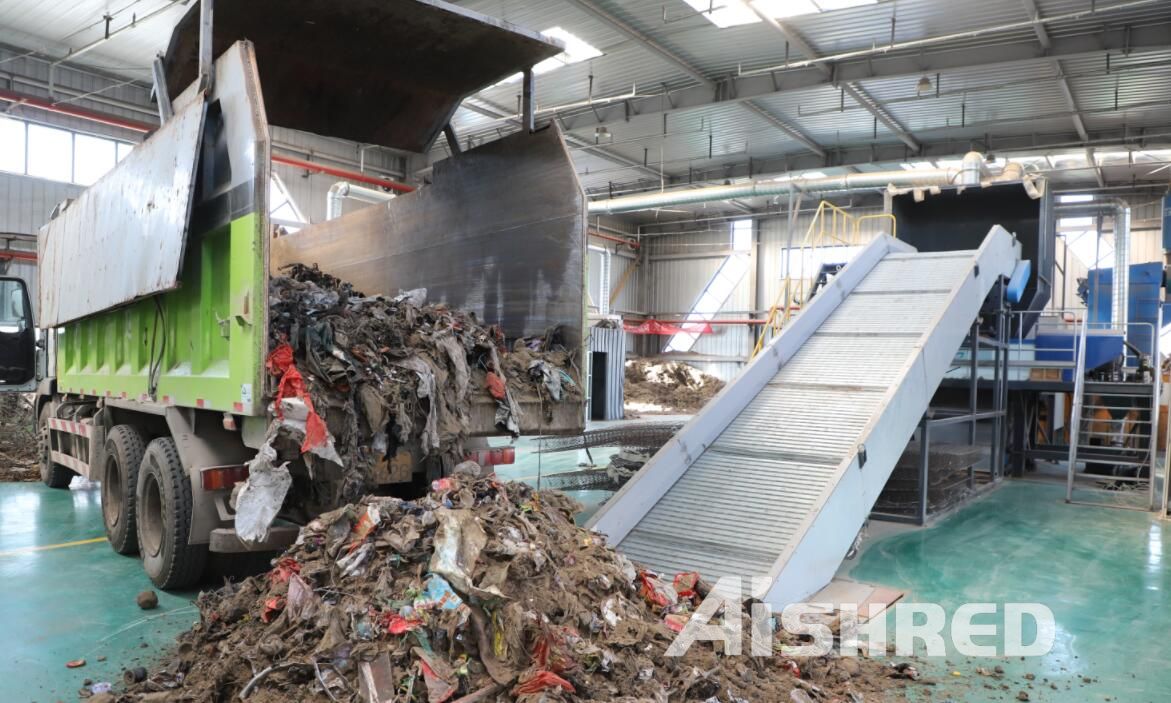 Municipal Solid Waste Twin Shaft Shredder