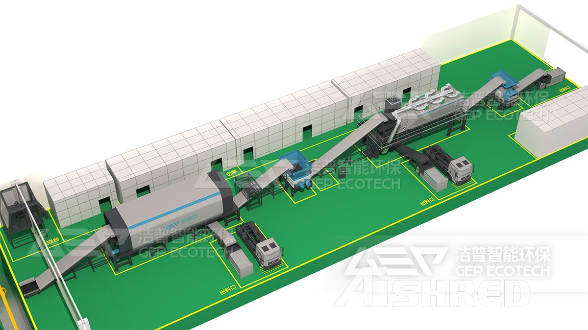  Aged Waste Recycling Line