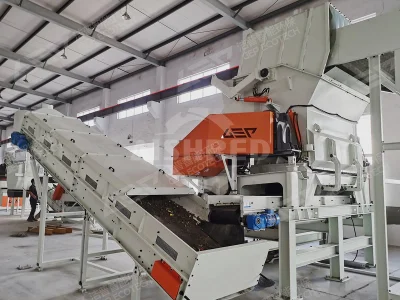 OCC Waste Shredder, Cardboard Shredder, Industrial Waste Shredder, GDI8, 3-5TPH, 2*45kW