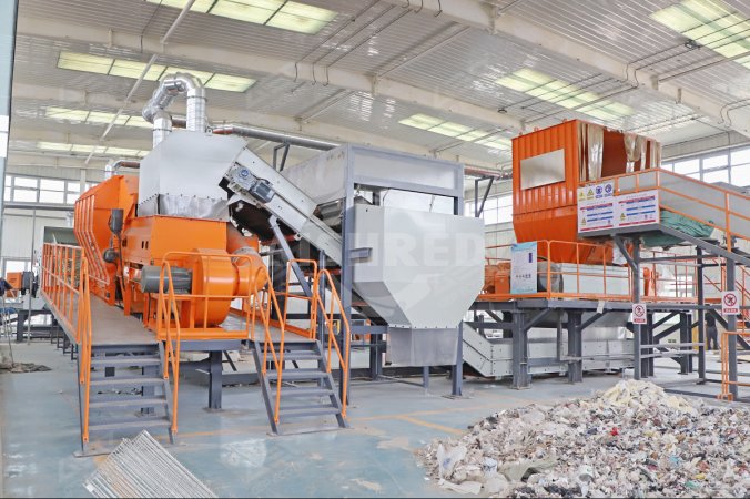 Wind Sifter for Textile Waste Disposal Project in Henan, China