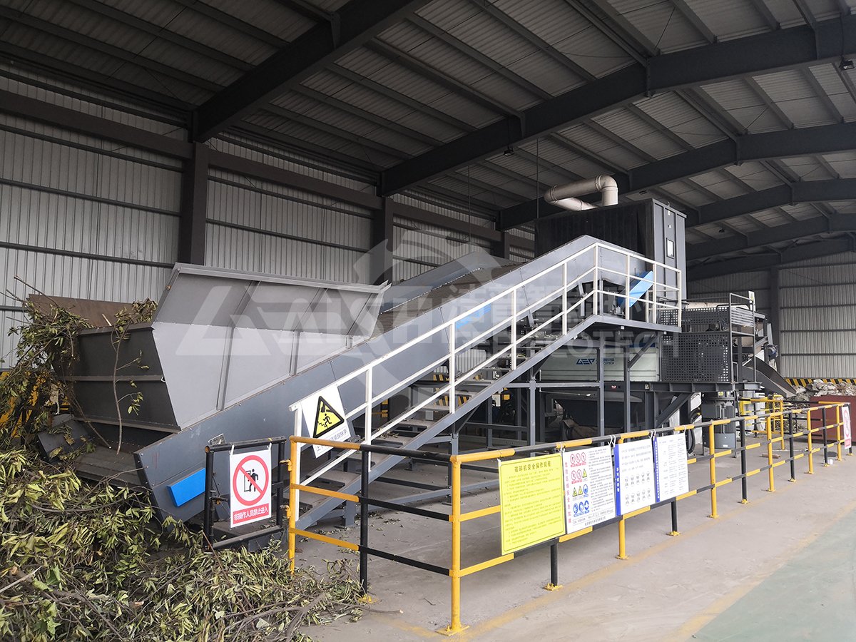 Double Shaft Wood Shredder