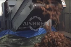 Double Shaft Shredder to Crush Dried Seaweed/Kelp