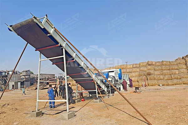 Straw Bales at Site