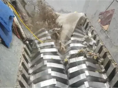 GDI Fishing Net Shredder, Similar to SID 2-Shaft Shredder