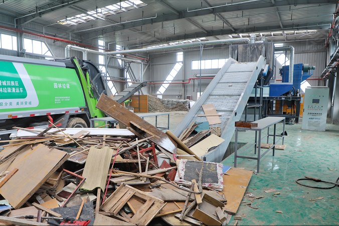 Waste Wood Shredding Project in Zhengzhou, China