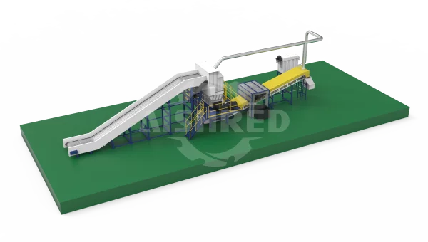 Shredder Plant for Processing of Municipal Solid Waste
