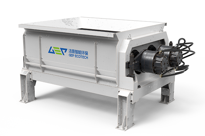 Pre Shredder, Low Speed Preliminary Twin-Shaft Shredder | GEP ECOTECH