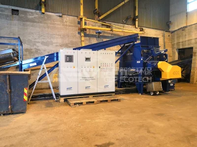 Glove Waste Shredder, High Efficiency and Energy Saving