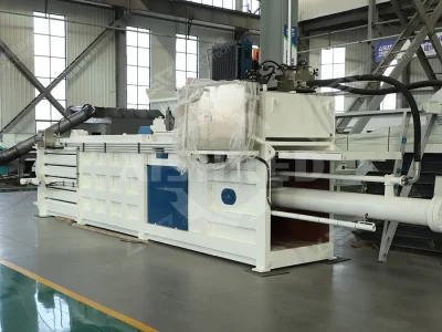 Horizontal Waste Baler GHP60A, 2-3TPH, 18.5kW, Pressure 60T