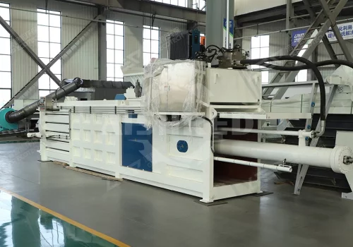 Horizontal Waste Baler GHP60A, 2-3TPH, 18.5kW, Pressure 60T