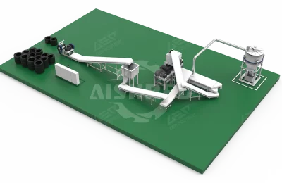 Affordable Tire Grinding Line Slicing & Dicing machine + Rubber Grinding Machine