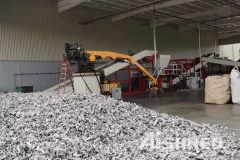 Compressed Aluminum Scrap Shredder Machine