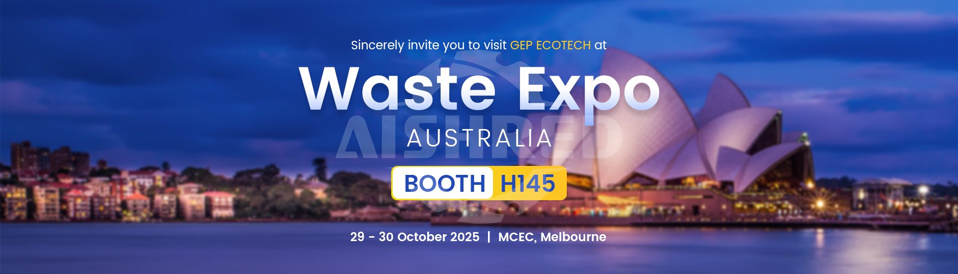 Waste Expo Australia 2025 – BOOTH H145