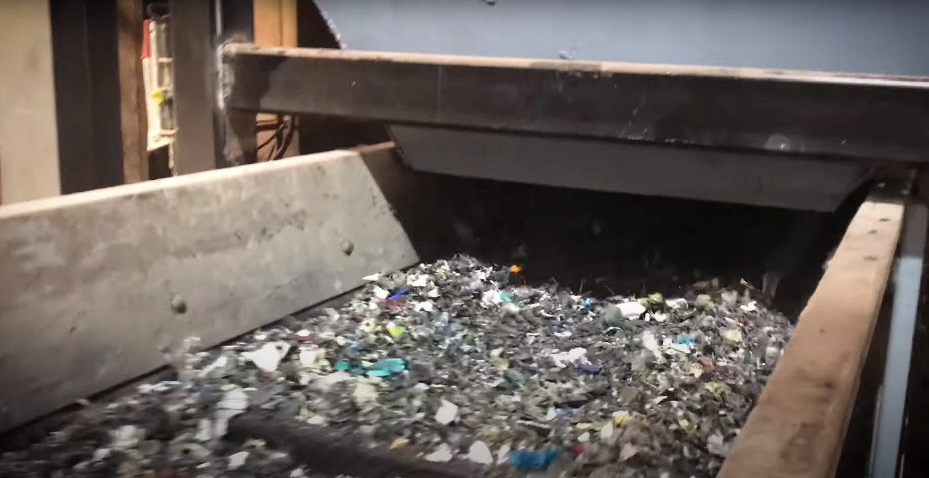 Waste plastics into SRF production line