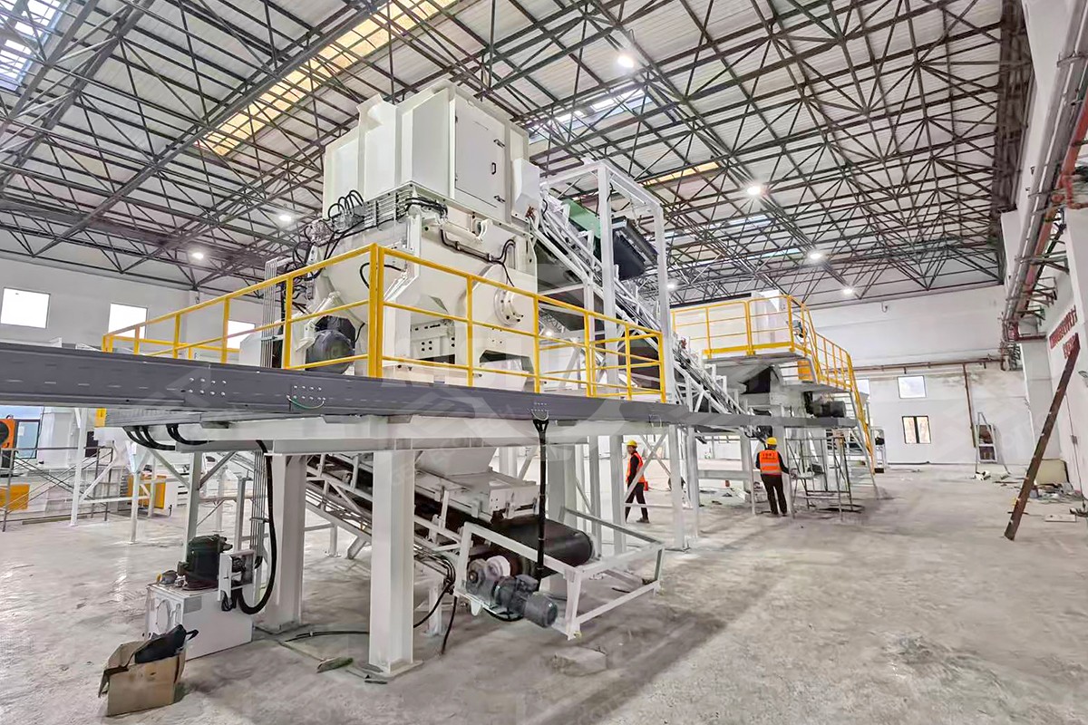 GSS SIngle Shaft Shredder for Construction Waste Combustibles to Alternative Fuel Project in Shanghai