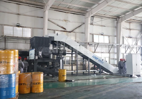 Hazardous Waste Container Shredding Line