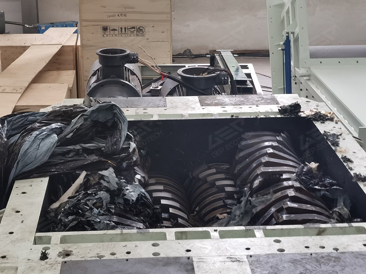 Four-Axis Shredder for Plastic Packaging Waste
