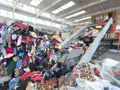 Fabric Shredder, Double-Shaft Shearing Shredder, Textiles | Clothing | Fabric Leftovers