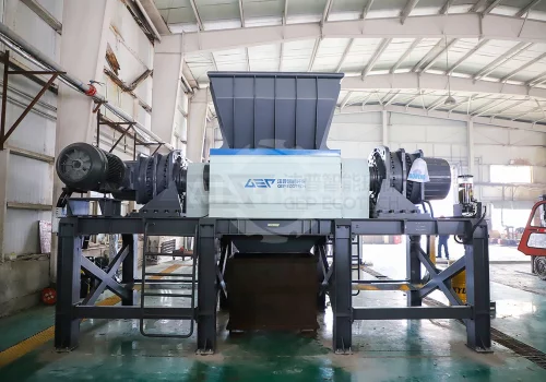  55-Gallon Metal Drum Shredder, Dual-Shaft Shredder