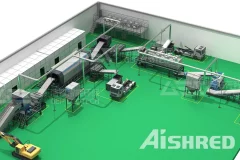 Convert Textile Waste to SRF with AIShred Industrial Waste System