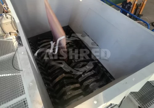 Heavy Duty Copper Sheet Shredder GD10Q, CrNiMo High Alloy Cutter, HRC55